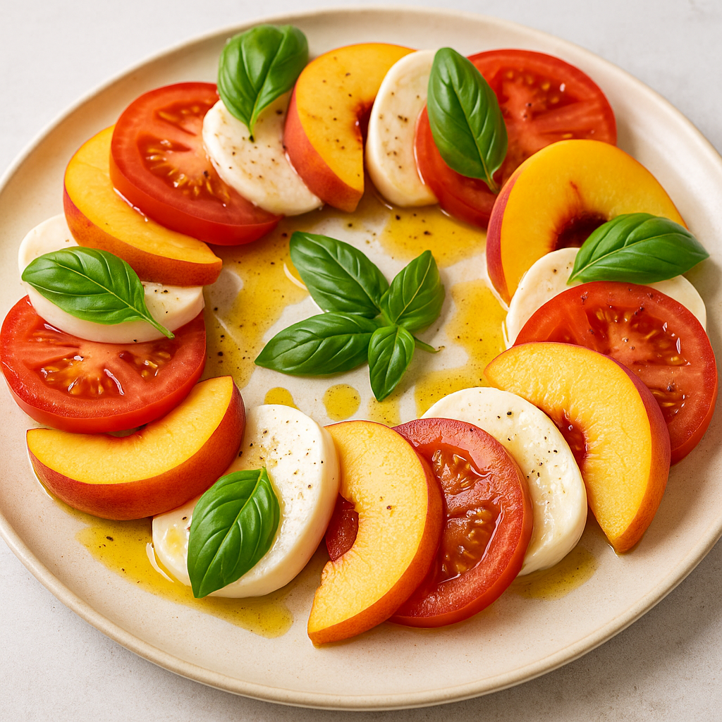 PEACH CAPRESE SALAD