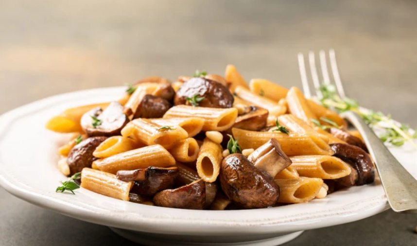 PENNE WITH CREMINI MUSHROOMS & WHITE TRUFFLE OIL