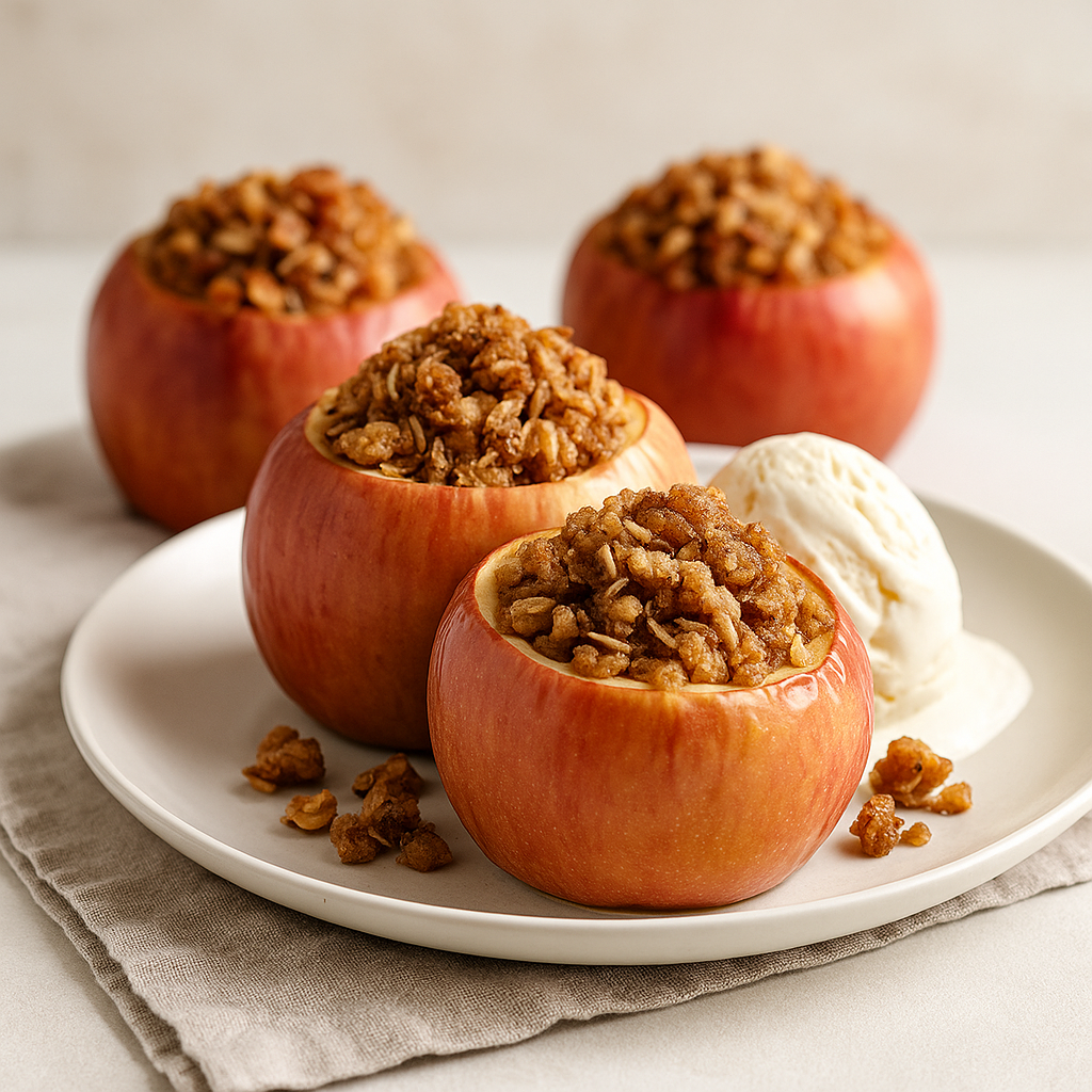 CINNAMON OAT STUFFED APPLES