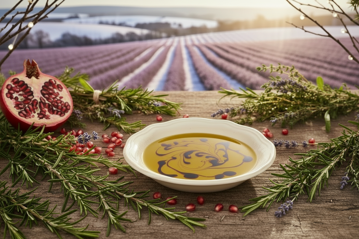 use only one dish with the oil and vinegar swirling together. all else is good